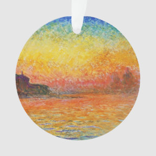 Claude Monet Sunset In Venice Impressionist Art Ornament