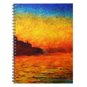 Claude Monet-Sunset in Venice Notebook