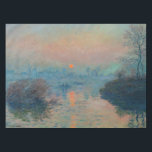 Claude Monet - Sunset on the Seine at Lavacourt Tablecloth<br><div class="desc">Sunset on the Seine at Lavacourt,  Winter Effect / Soleil couchant sur la Seine a Lavacourt,  effet d'hiver - Claude Monet,  Oil on Canvas, 1880</div>