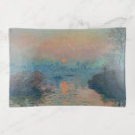 Claude Monet - Sunset on the Seine at Lavacourt Trinket Trays<br><div class="desc">Sunset on the Seine at Lavacourt,  Winter Effect / Soleil couchant sur la Seine a Lavacourt,  effet d'hiver - Claude Monet,  Oil on Canvas, 1880</div>
