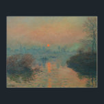 Claude Monet - Sunset on the Seine at Lavacourt Wood Wall Art<br><div class="desc">Sunset on the Seine at Lavacourt,  Winter Effect / Soleil couchant sur la Seine a Lavacourt,  effet d'hiver - Claude Monet,  Oil on Canvas, 1880</div>