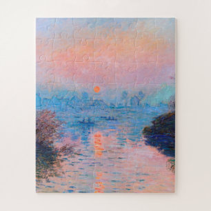 Claude Monet - Sunset On The Seine Jigsaw Puzzle