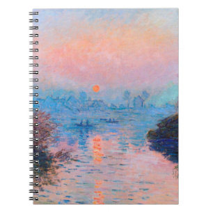 Claude Monet - Sunset On The Seine Notebook