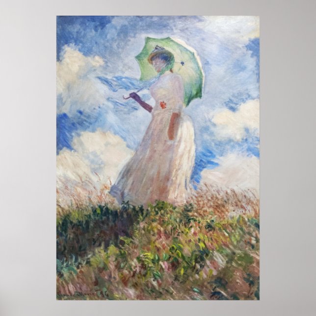 Claude Monet Suzanne Hoschedé Poster (Front)