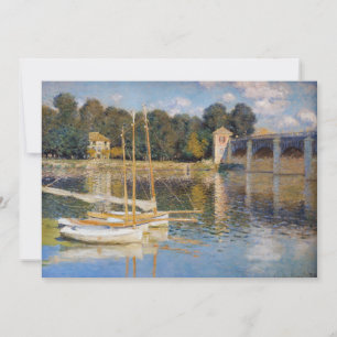 Claude Monet - The Argenteuil Bridge Invitation