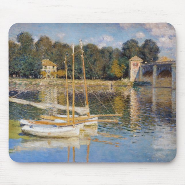 Claude Monet - The Argenteuil Bridge Mouse Mat (Front)