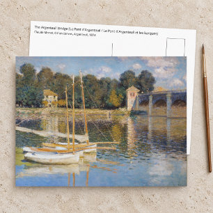Claude Monet - The Argenteuil Bridge Postcard