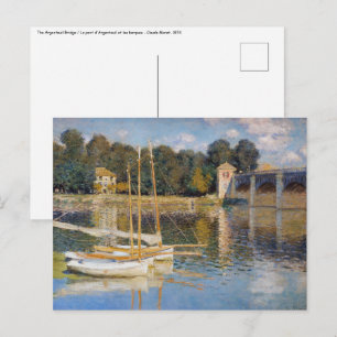 Claude Monet - The Argenteuil Bridge Postcard