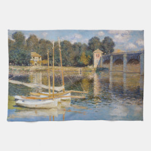 Claude Monet - The Argenteuil Bridge Tea Towel