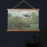 Claude Monet The Artist Garden French Old Art Hanging Tapestry<br><div class="desc">Claude Monet,  The Artist's Garden in Argenteuil,  1873. Old famous french painting with a house and flowers in an impressionist style. Printed on a wood-framed wall-hanging tapestry. CCO license,  public domain art.</div>