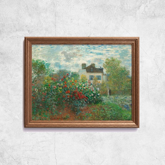 Claude Monet The Artist Garden French Old Art Poster (Claude Monet The Artist Garden French Old Art Poster
)