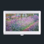 Claude Monet - The Artist's Garden at Giverny Business Card Holder<br><div class="desc">The Artist's Garden at Giverny / Le Jardin de l'artiste a Giverny - Claude Monet,  1900</div>