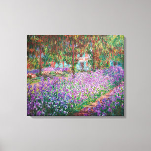 Claude Monet - The Artist's Garden at Giverny Canvas Print
