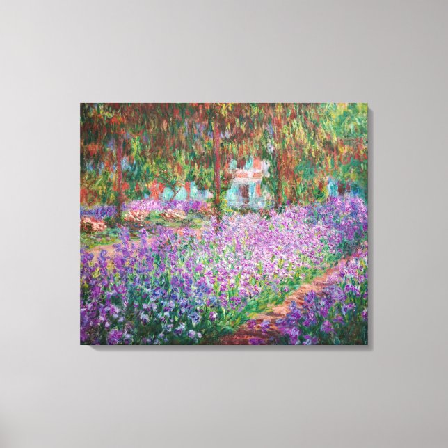 Claude Monet - The Artist's Garden at Giverny Canvas Print (Front)