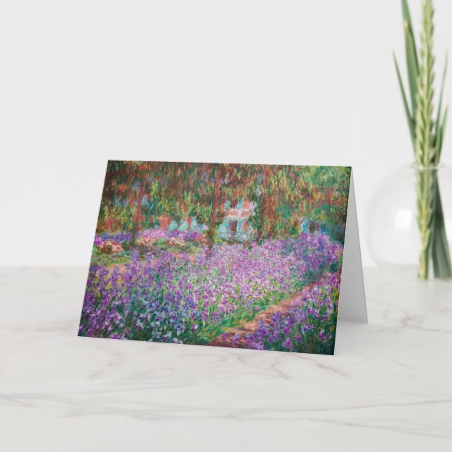 Claude Monet - The Artist's Garden at Giverny Card (Front)