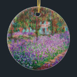 Claude Monet - The Artist's Garden at Giverny Ceramic Tree Decoration<br><div class="desc">The Artist's Garden at Giverny / Le Jardin de l'artiste a Giverny - Claude Monet,  1900</div>