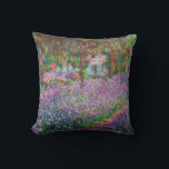 Claude Monet - The Artist's Garden at Giverny Cushion<br><div class="desc">The Artist's Garden at Giverny / Le Jardin de l'artiste a Giverny - Claude Monet,  1900</div>
