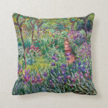 Claude Monet - The Artist's Garden at Giverny Cushion<br><div class="desc">Claude Monet - The Artist's Garden at Giverny</div>