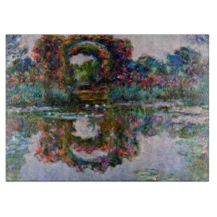 Claude Monet - The Artists Garden At Giverny Cutting Board