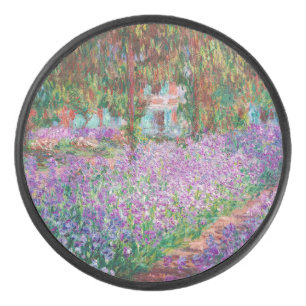 Claude Monet - The Artist's Garden at Giverny Hockey Puck