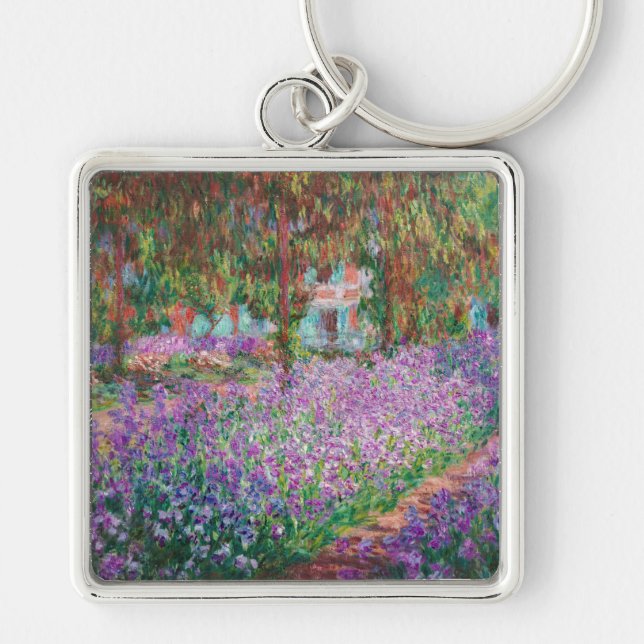 Claude Monet - The Artist's Garden at Giverny Key Ring (Front)