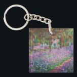 Claude Monet - The Artist's Garden at Giverny Key Ring<br><div class="desc">The Artist's Garden at Giverny / Le Jardin de l'artiste a Giverny - Claude Monet,  1900</div>