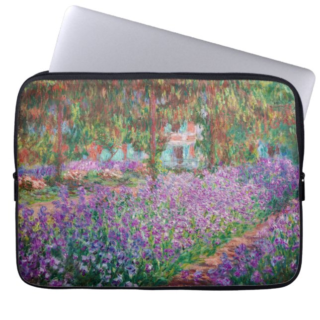 Claude Monet - The Artist's Garden at Giverny Laptop Sleeve (Front)