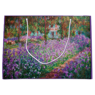 Claude Monet - The Artist's Garden at Giverny Large Gift Bag