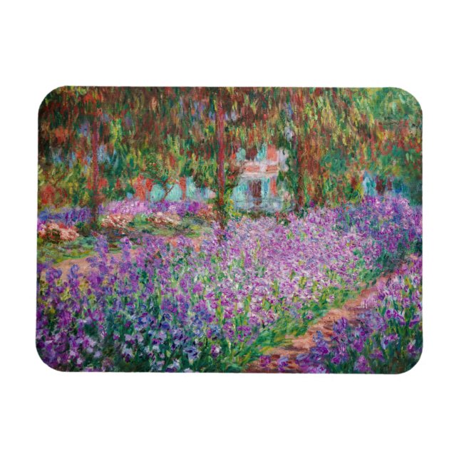 Claude Monet - The Artist's Garden at Giverny Magnet (Horizontal)