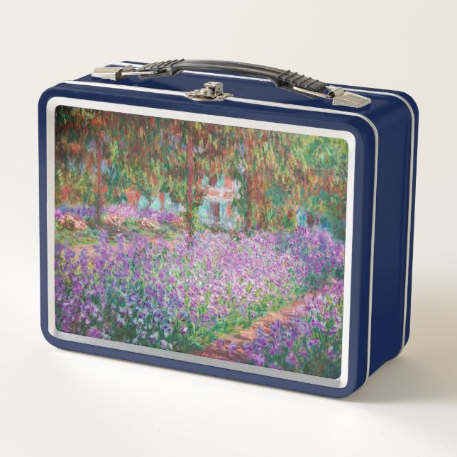 Claude Monet - The Artist's Garden at Giverny Metal Lunch Box (Front)