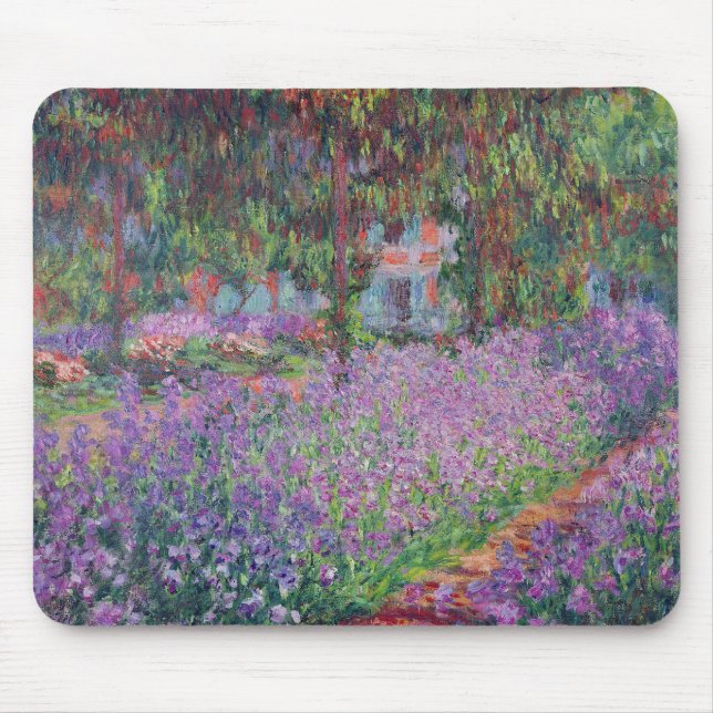 Claude Monet | The Artist's Garden at Giverny Mouse Mat (Front)