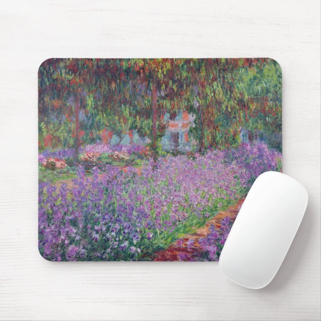 Claude Monet | The Artist's Garden at Giverny Mouse Mat (With Mouse)