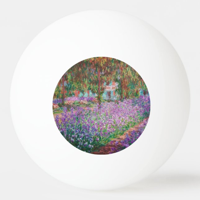 Claude Monet - The Artist's Garden at Giverny Ping Pong Ball (Front)