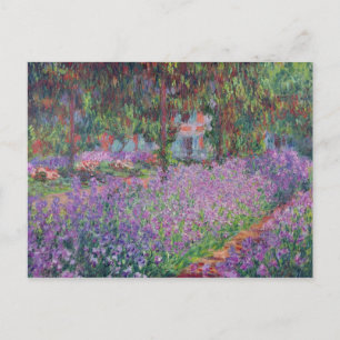 Claude Monet The Artist's Garden at Giverny Postcard