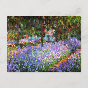 Claude Monet The Artist's Garden at Giverny Postcard