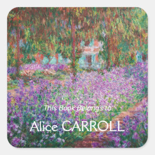 Claude Monet - The Artist's Garden at Giverny Square Sticker