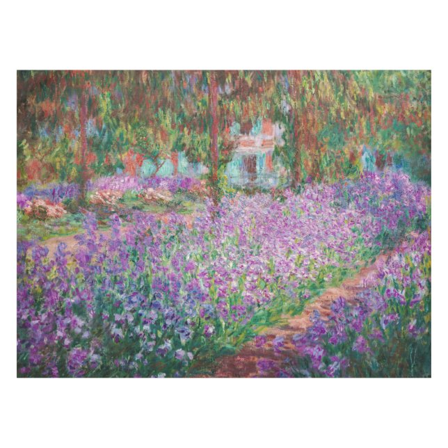 Claude Monet - The Artist's Garden at Giverny Tablecloth (Front (Horizontal))