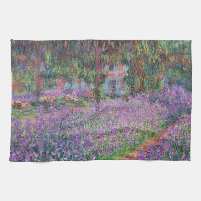 Claude Monet | The Artist's Garden at Giverny Tea Towel (Horizontal)