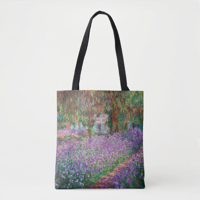 Claude Monet - The Artist's Garden at Giverny Tote Bag (Front)