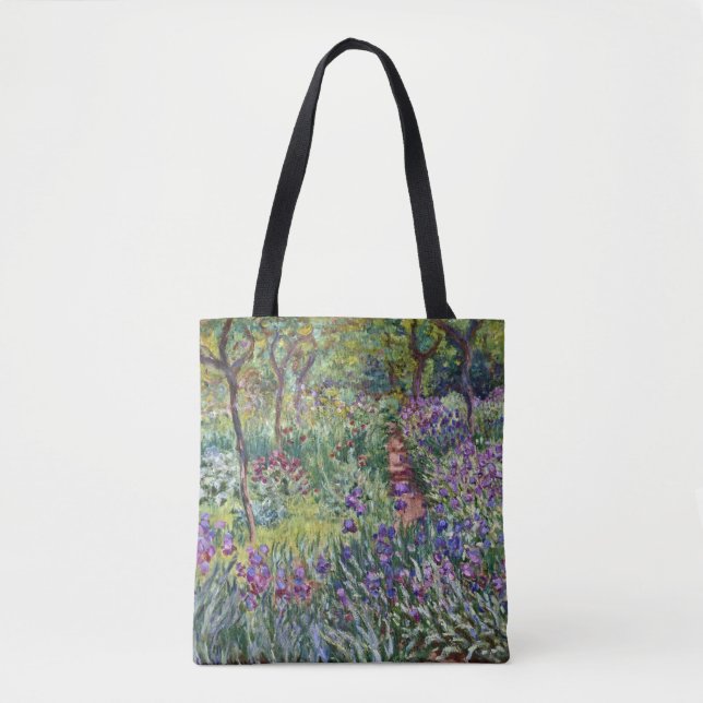 Claude Monet - The Artist's Garden at Giverny Tote Bag (Front)