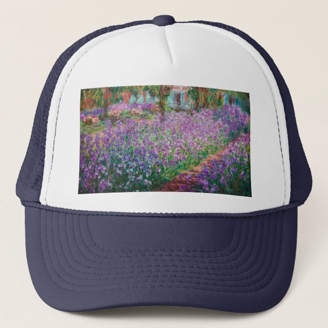 Claude Monet - The Artist's Garden at Giverny Trucker Hat (Front)