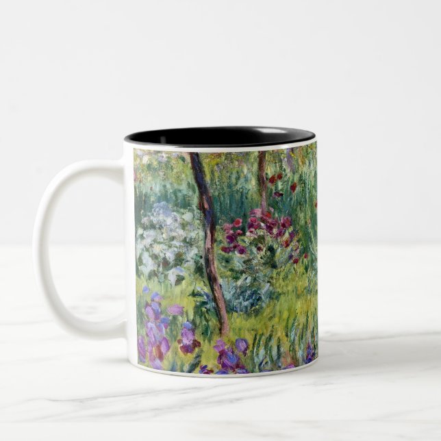 Claude Monet - The Artist's Garden at Giverny Two-Tone Coffee Mug (Left)