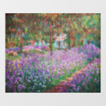 Claude Monet - The Artist's Garden at Giverny Window Cling<br><div class="desc">The Artist's Garden at Giverny / Le Jardin de l'artiste a Giverny - Claude Monet,  1900</div>