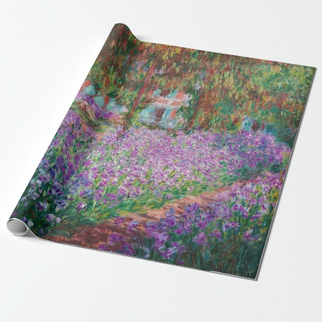 Claude Monet - The Artist's Garden at Giverny Wrapping Paper (Unrolled)