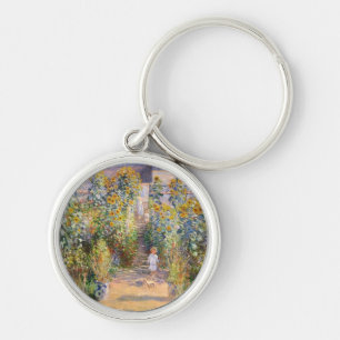 Claude Monet The Artist's Garden at Vétheuil, 1880 Key Ring