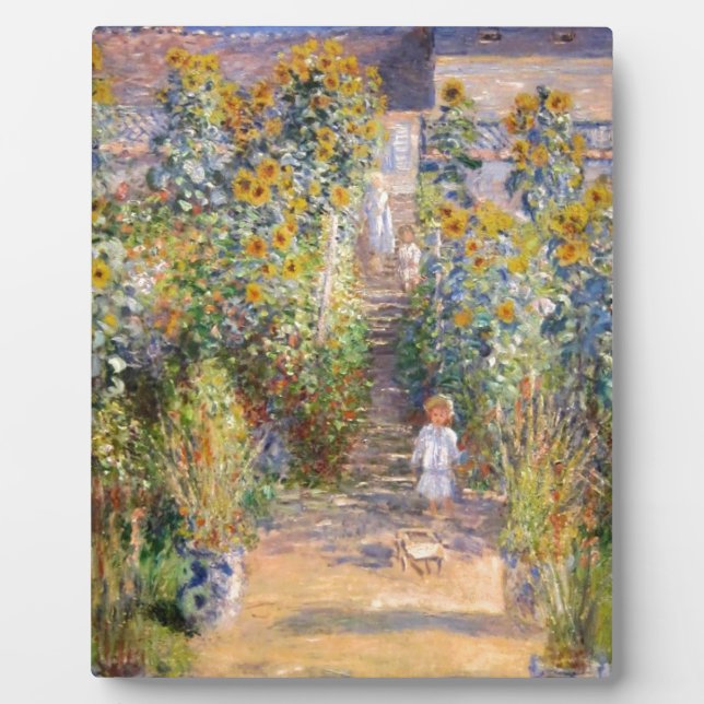 Claude Monet The Artist's Garden at Vétheuil, 1880 Plaque (Front)