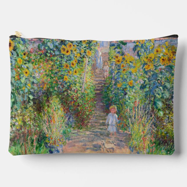 Claude Monet - The Artist's Garden at Vetheuil Accessory Pouch (Front)