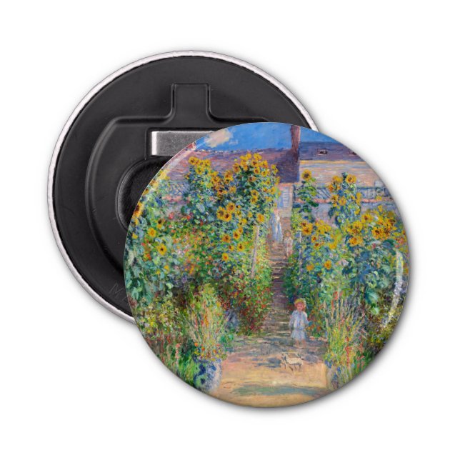 Claude Monet - The Artist's Garden at Vetheuil Bottle Opener (Front)