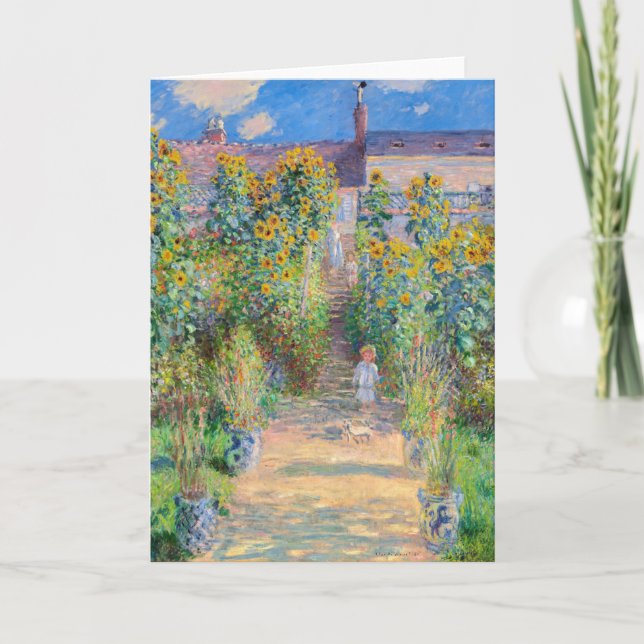 Claude Monet - The Artist's Garden at Vetheuil Card (Front)