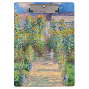 Claude Monet - The Artist's Garden at Vetheuil Clipboard